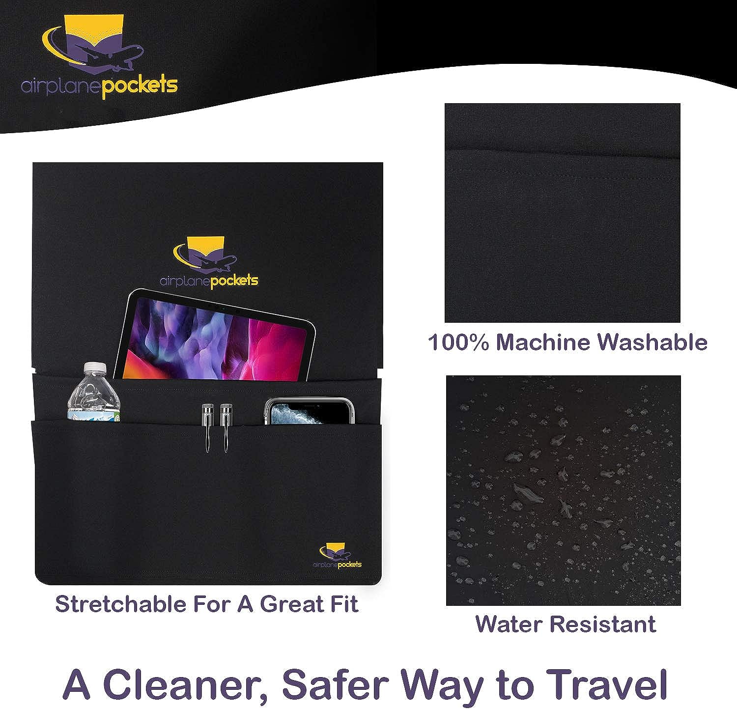 Airplane Pockets Airplane Tray Table Cover Review - Euro Travel