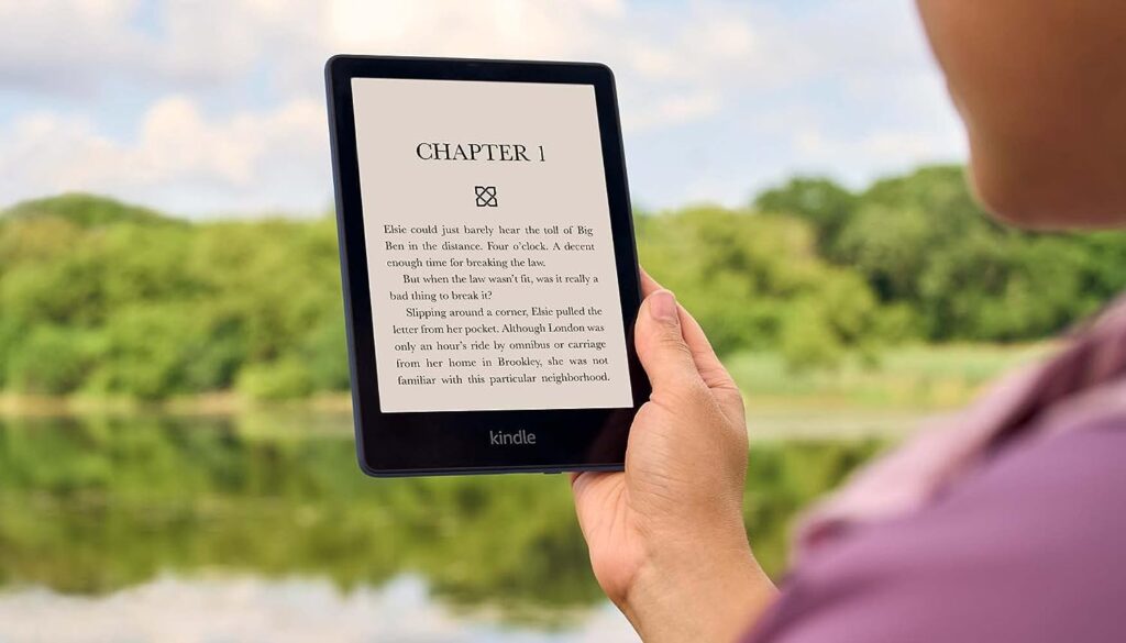 Kindle Paperwhite (16 GB) – Now with a 6.8 display and adjustable warm light - Without Lockscreen Ads - Denim