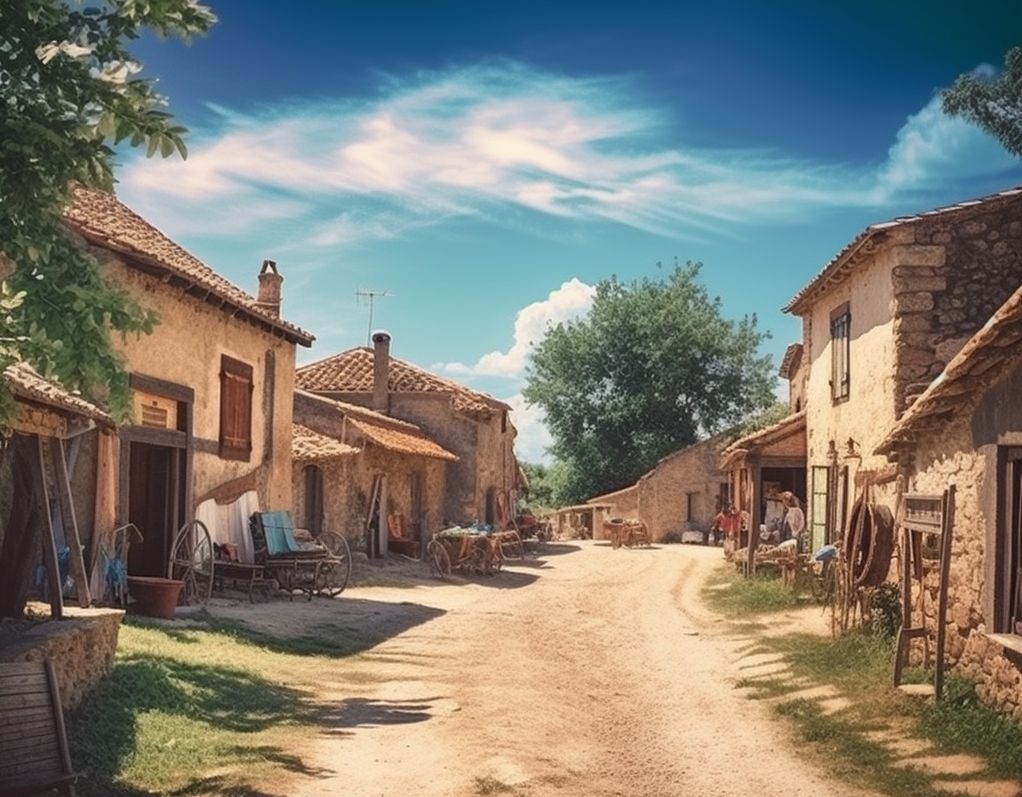 Remote Sardinian village