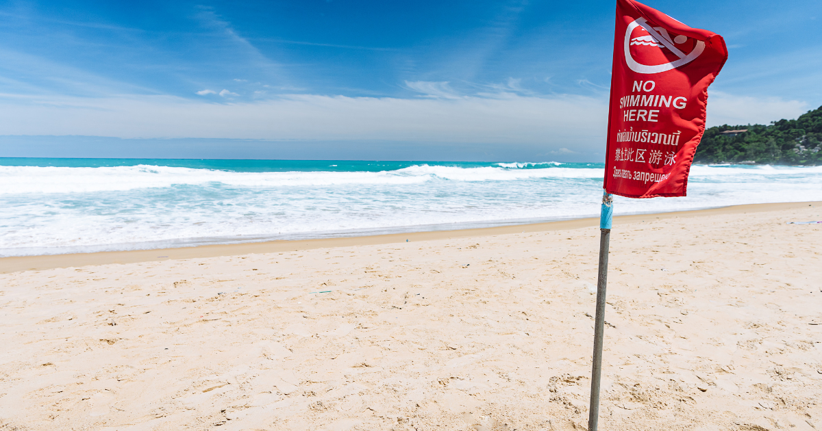 fake warning signs on beaches spain