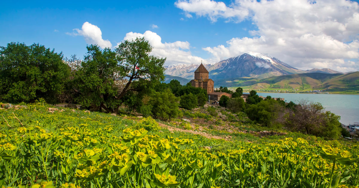 Ancient Akdamar Church on Lake Van, Turkey